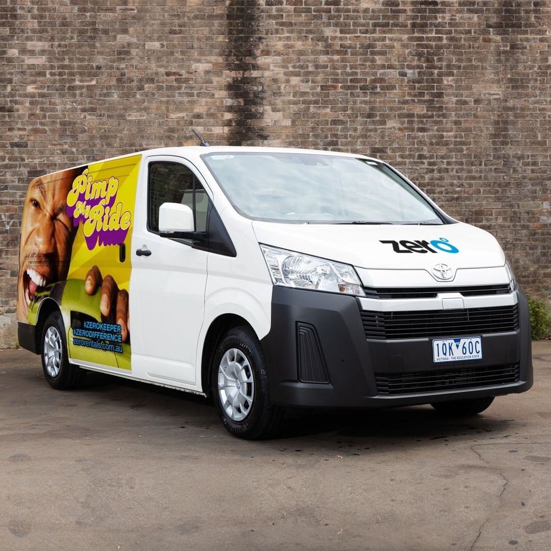 Zero Branded rferigerated van for hire